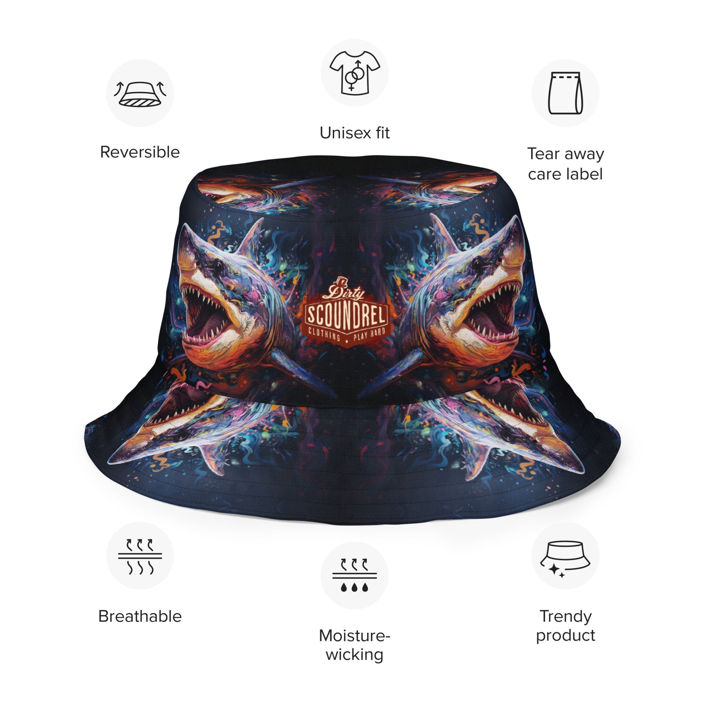 Endangered Wildlife Reversible bucket hat