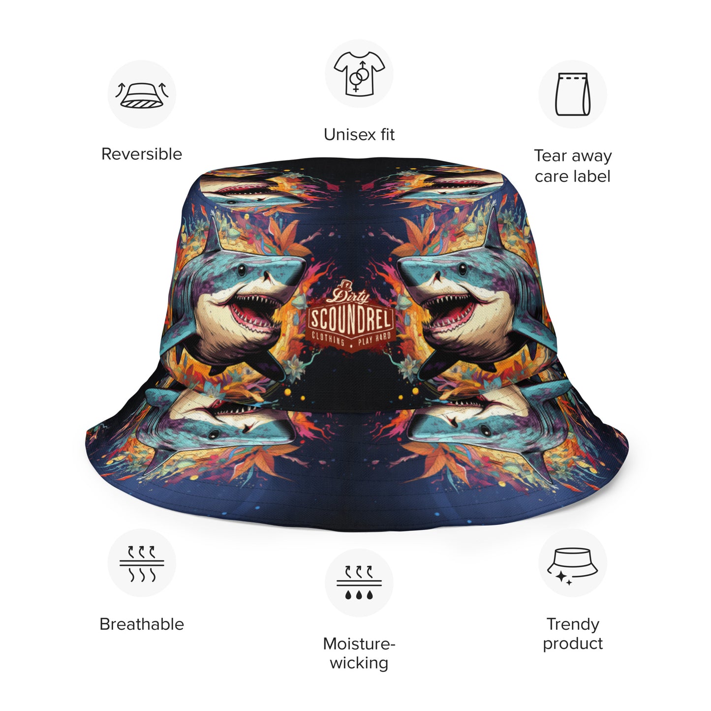 Endangered Wildlife Reversible bucket hat